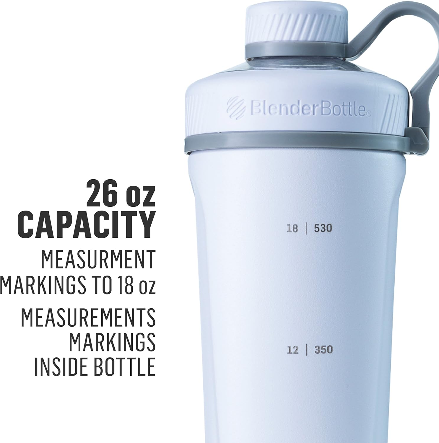 BlenderBottle Radian Shaker Cup Insulated Stainless Steel Water Bottle with Wire Whisk