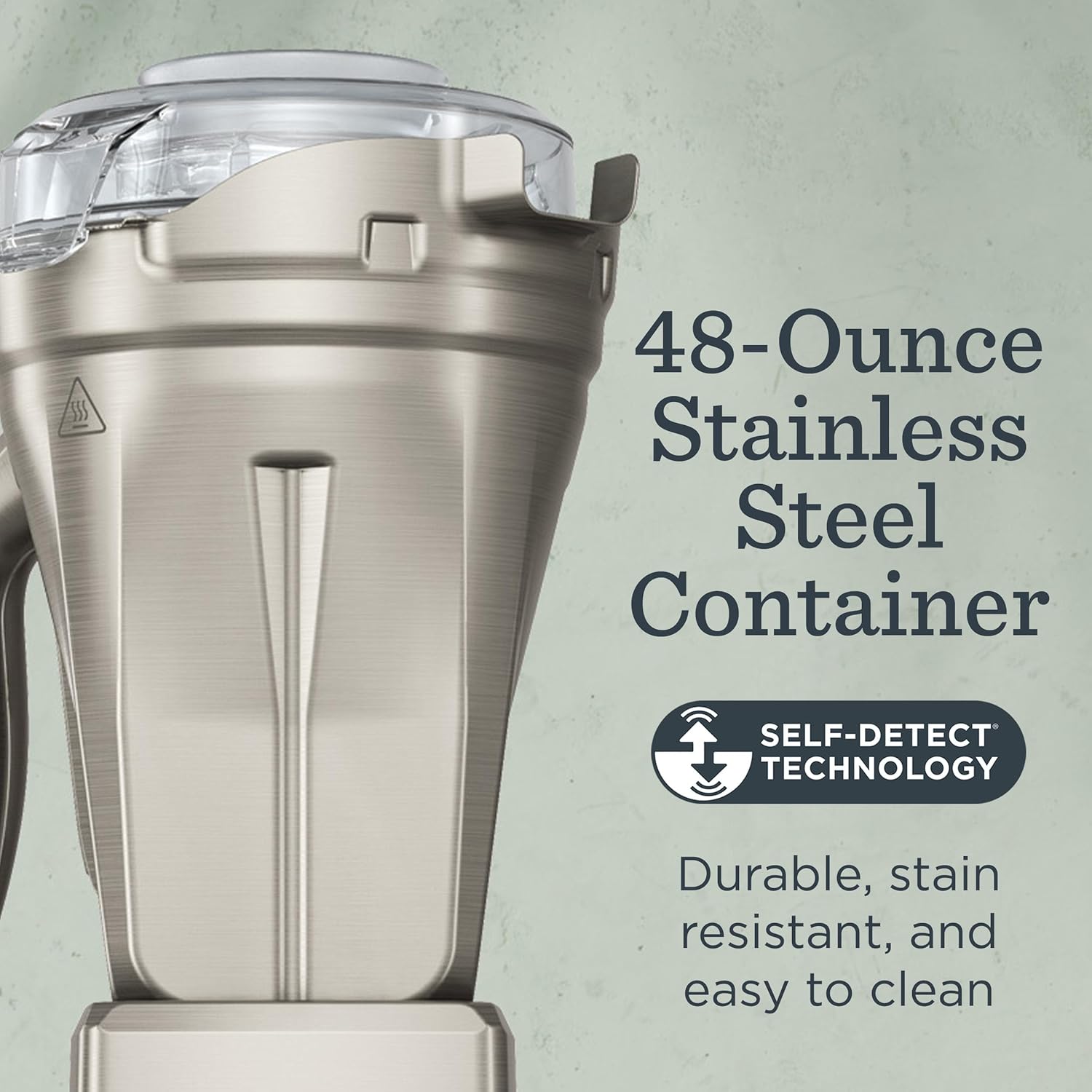 Vitamix 48-Ounce Stainless-Steel Blender Container with SELF-DETECT