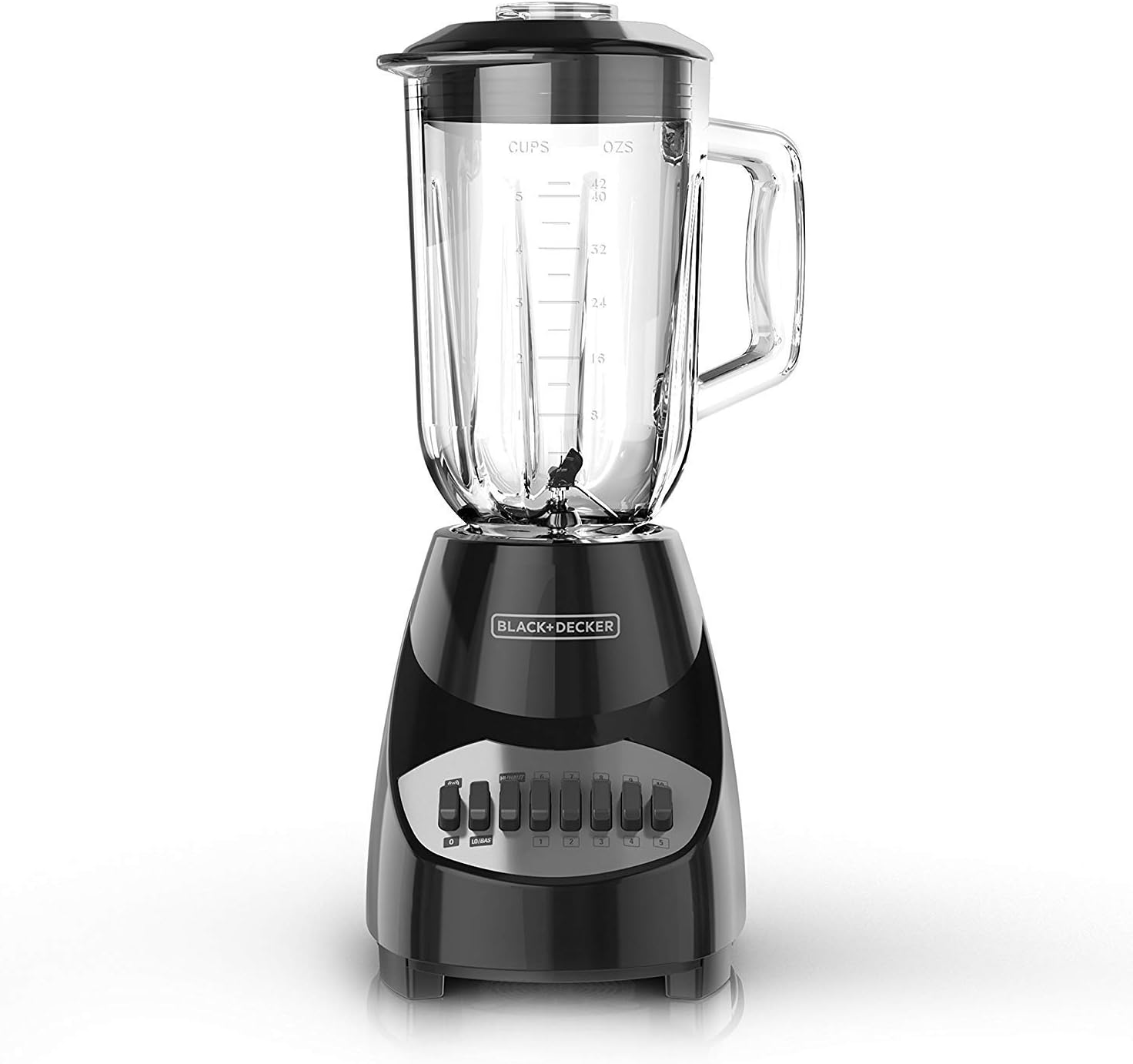 BLACK+DECKER Countertop Blender with 6-Cup Glass Jar